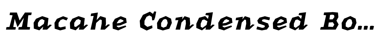 Macahe Condensed Bold Italic image
